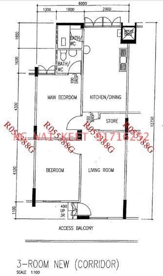 Blk 248 Hougang Avenue 3 (Hougang), HDB 3 Rooms #173033402